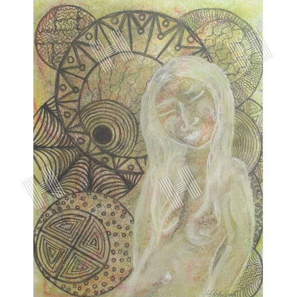 'Atmosphere', Pastel painting, Paper, Drawing, Art, Original - Picture 1 of 8